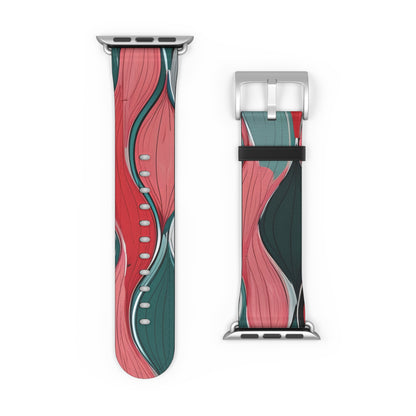 Leaf Spiral Pink - Watch Band