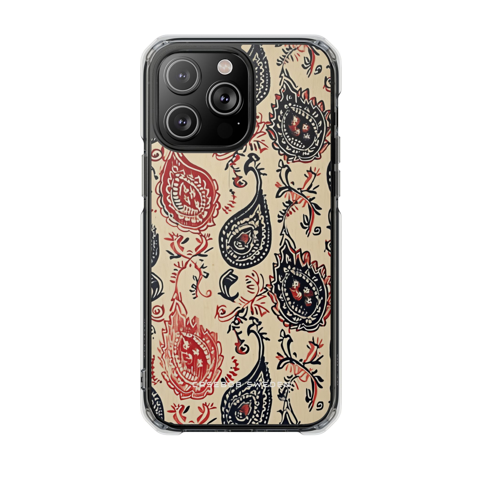 Vintage Paisley Elegance iPhone 14 - Clear Impact Phone Case