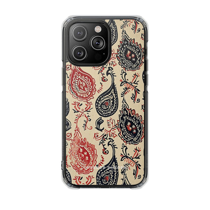 Vintage Paisley Elegance iPhone 14 - Clear Impact Phone Case