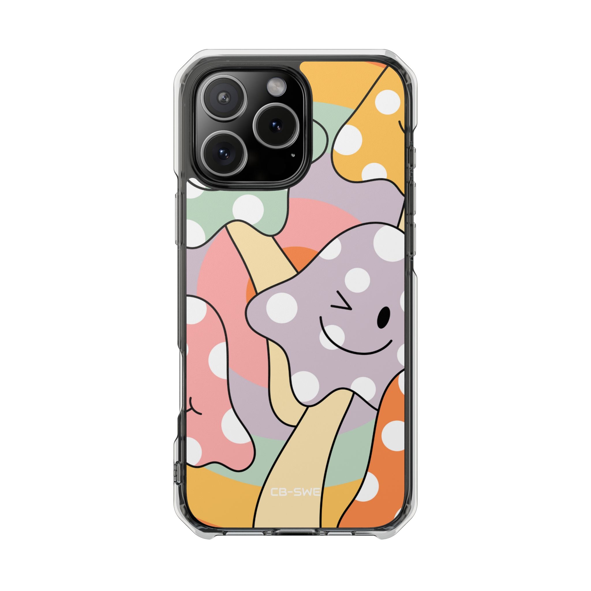 Playful Mushroom Friends iPhone Case - Impact