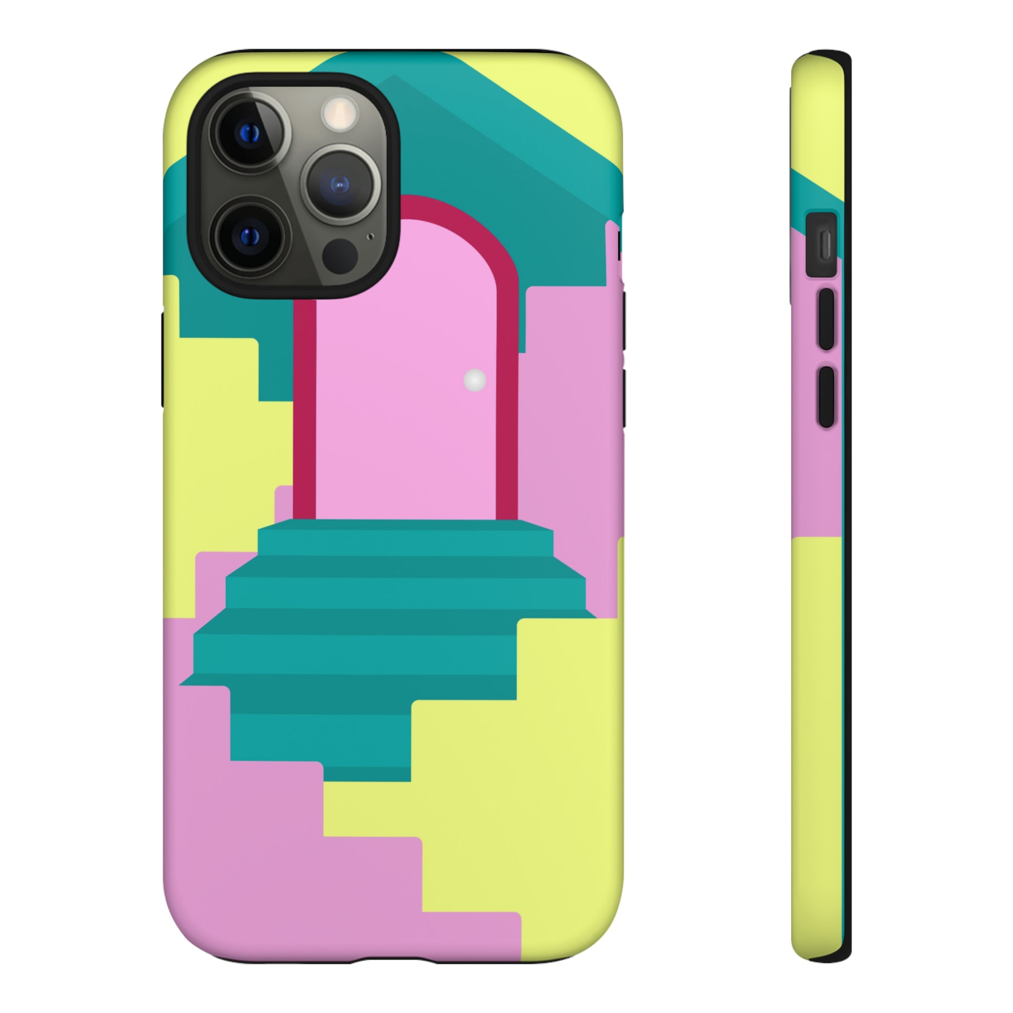 Vector Illustration of Stairs - Protective Phone Case