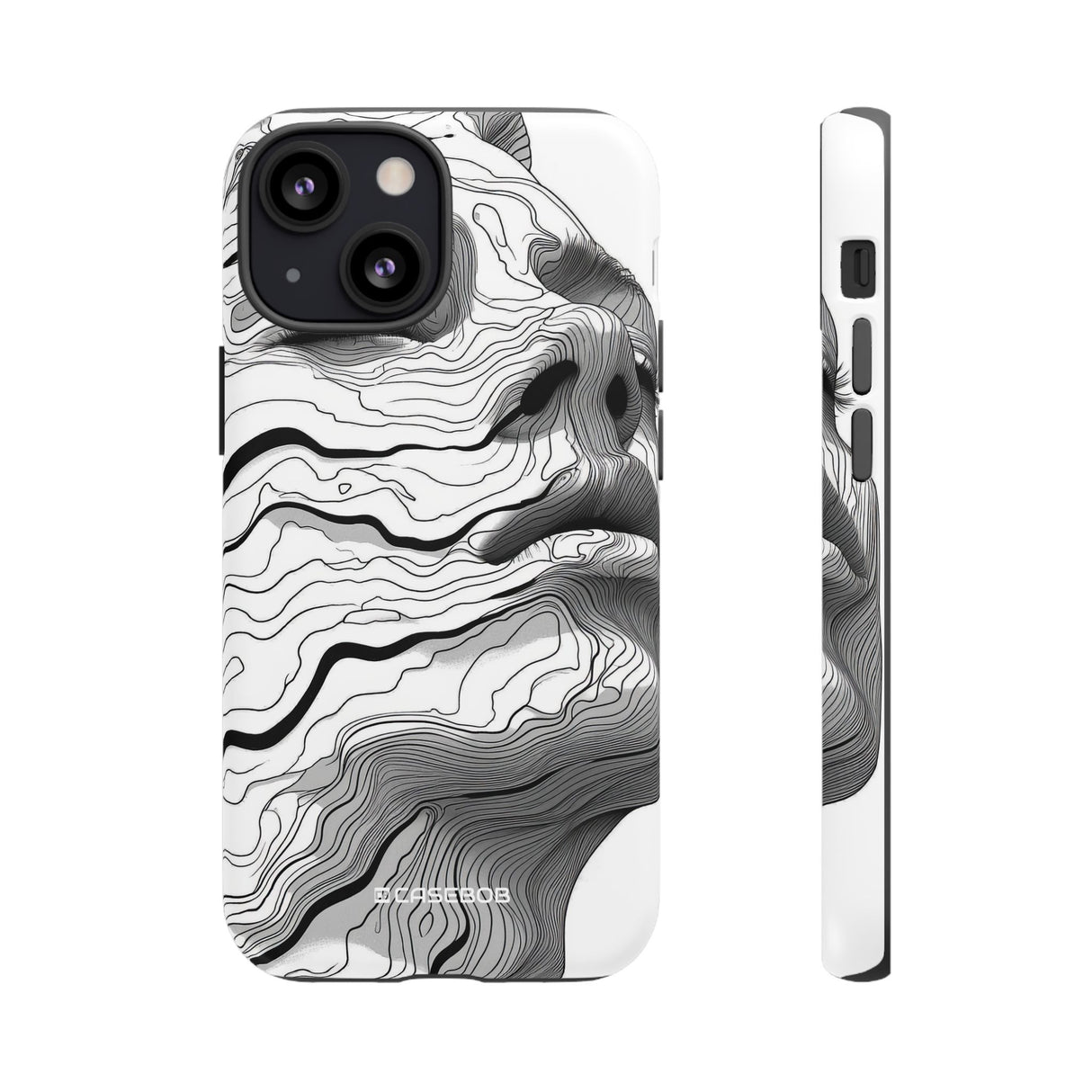 Topographic Serenity | Protective Phone Case for iPhone