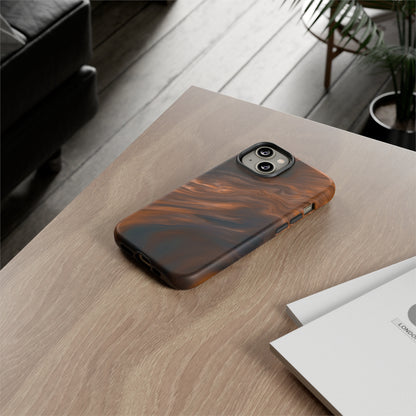 Brown Mist Ink Art iPhone Case (Protective) Phone Case