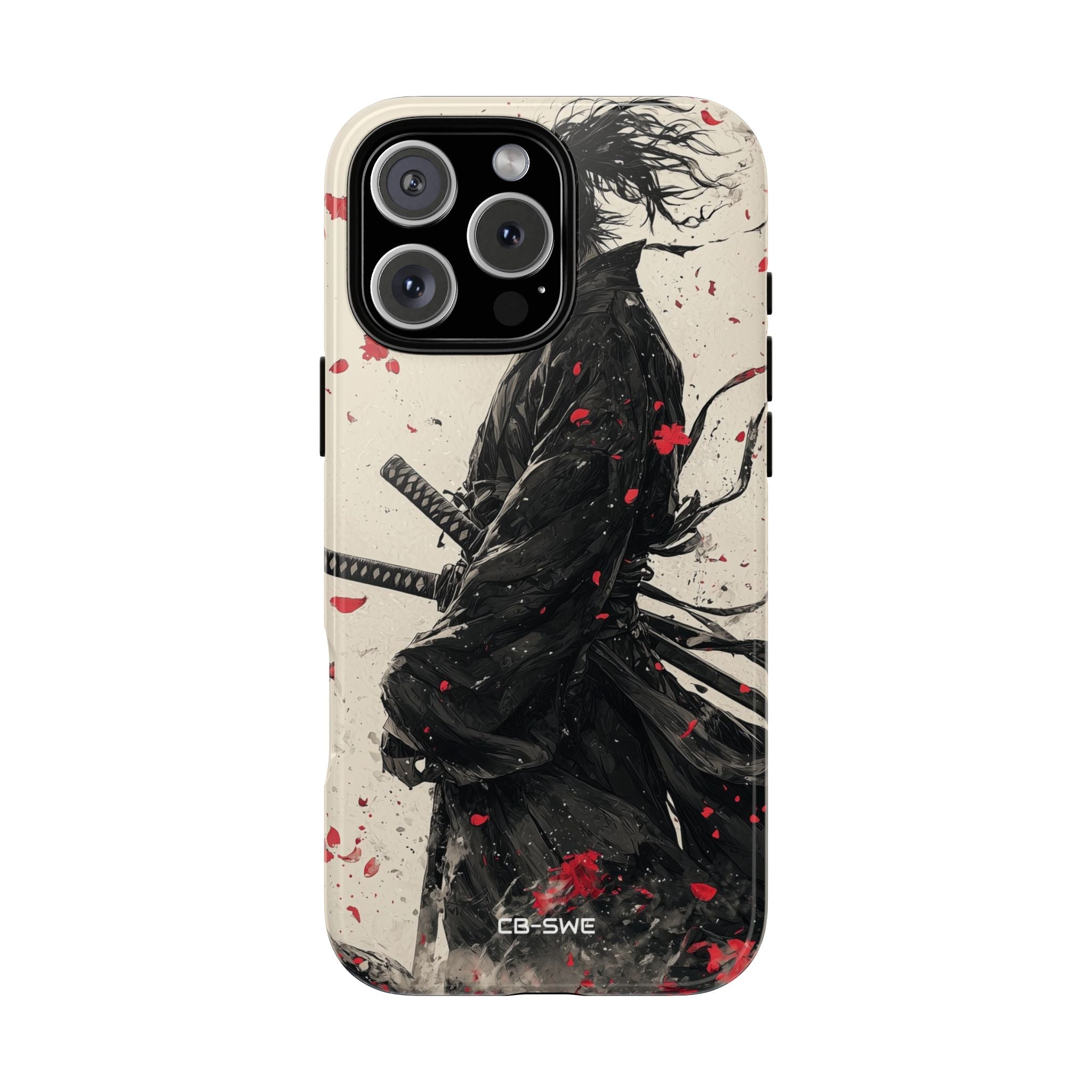 Falling Samurai Petals - iPhone Case