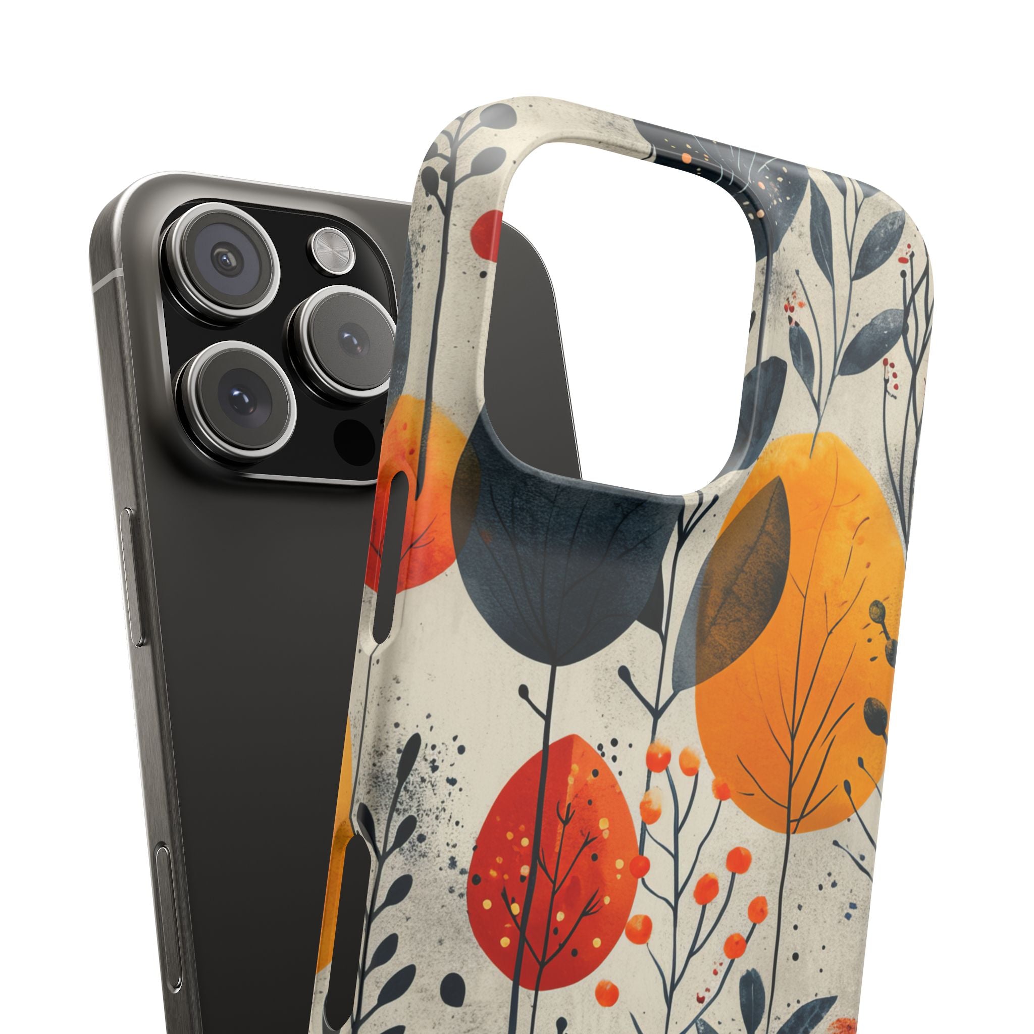 Vibrant Leaf Harmony iPhone 16 - Slim Phone Case