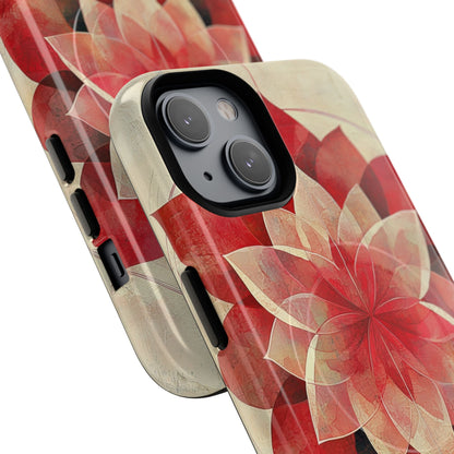 Crimson Bloom iPhone 14 Case - Tough+