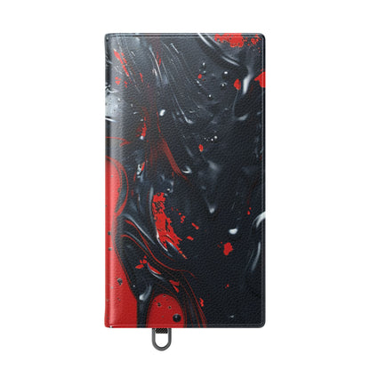 Glossy Black Face - Samsung S24 Ultra Case - Wallet