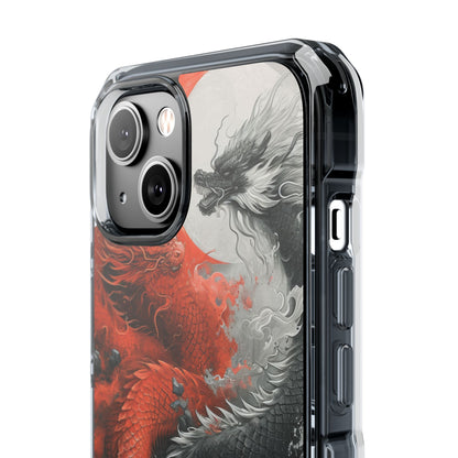 Twin Dragons Crimson iPhone 14 Case - Impact