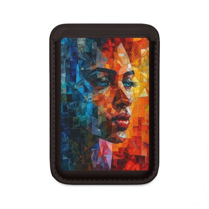 Mosaic Gaze Blue Wallet – MagSafe Klar