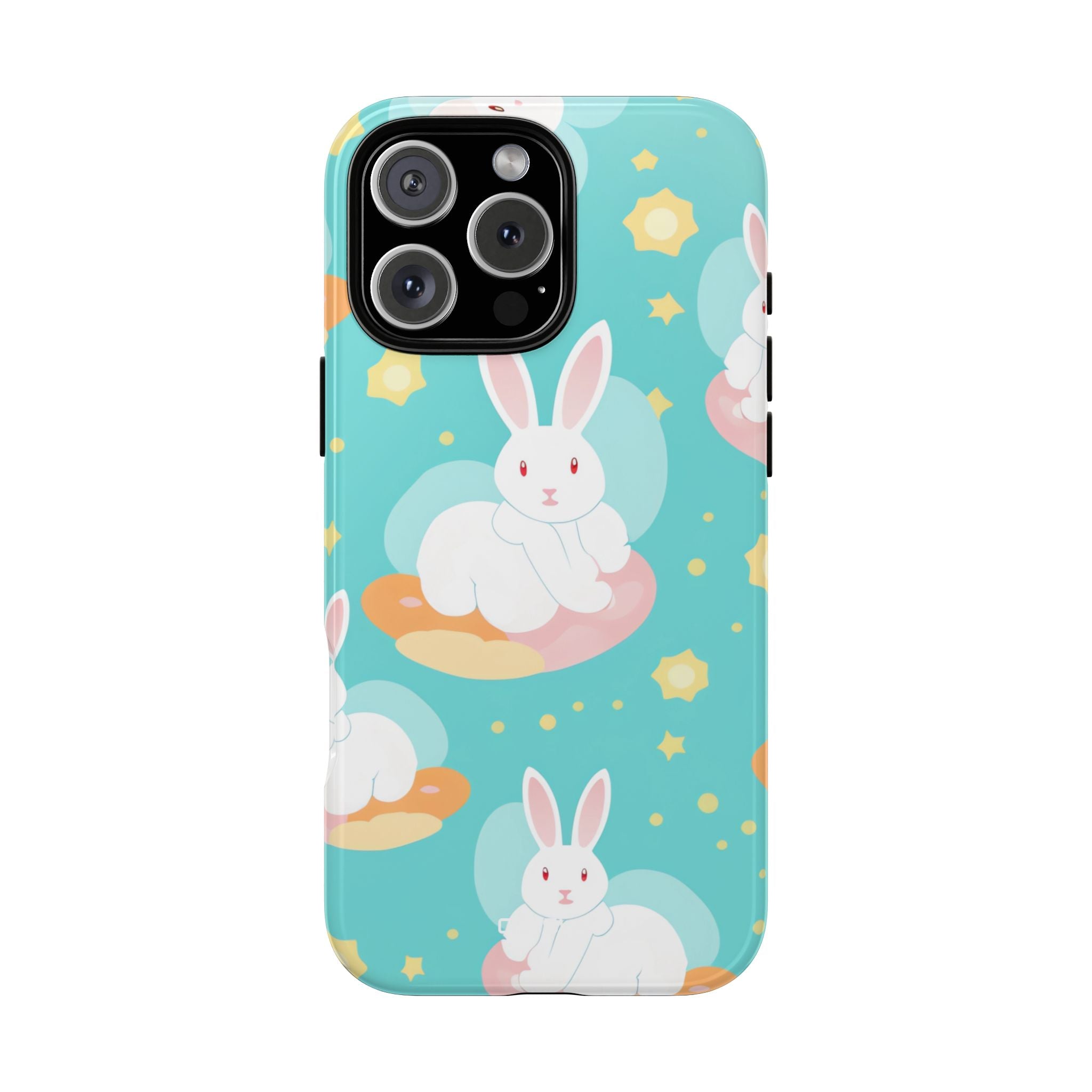 Bunnies Float Dreamily - iPhone Case