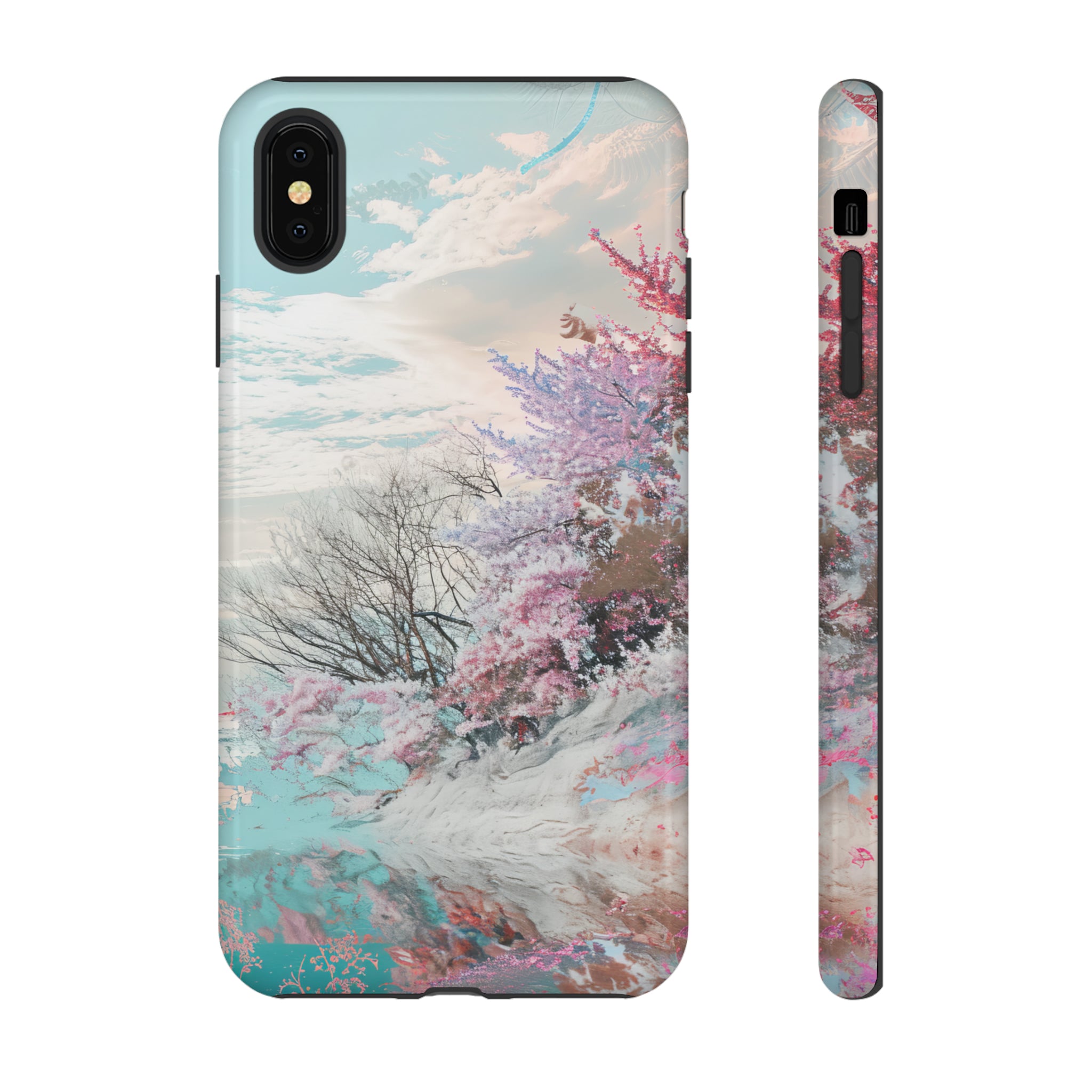 Winter Lake Weave Bliss - Protective Phone Case