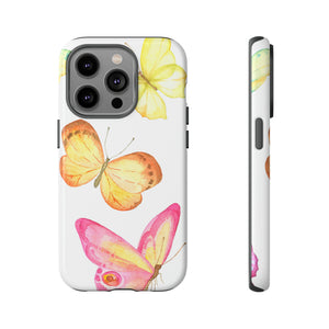 Watercolor Butterflyes - Protective Phone Case