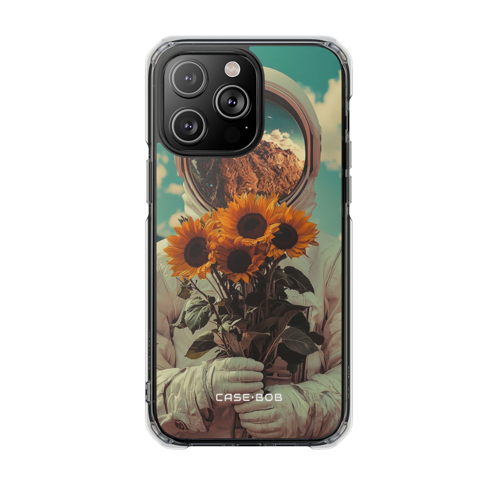 Sunflower Astronaut iPhone 14 Pro Max Case - Impact