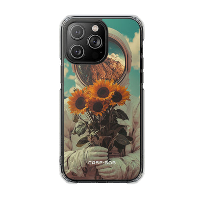 Sunflower Astronaut iPhone 14 Pro Max Case - Impact