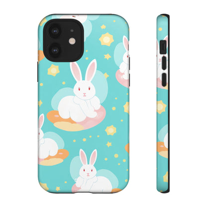Bunnies Float Dreamily - iPhone Case