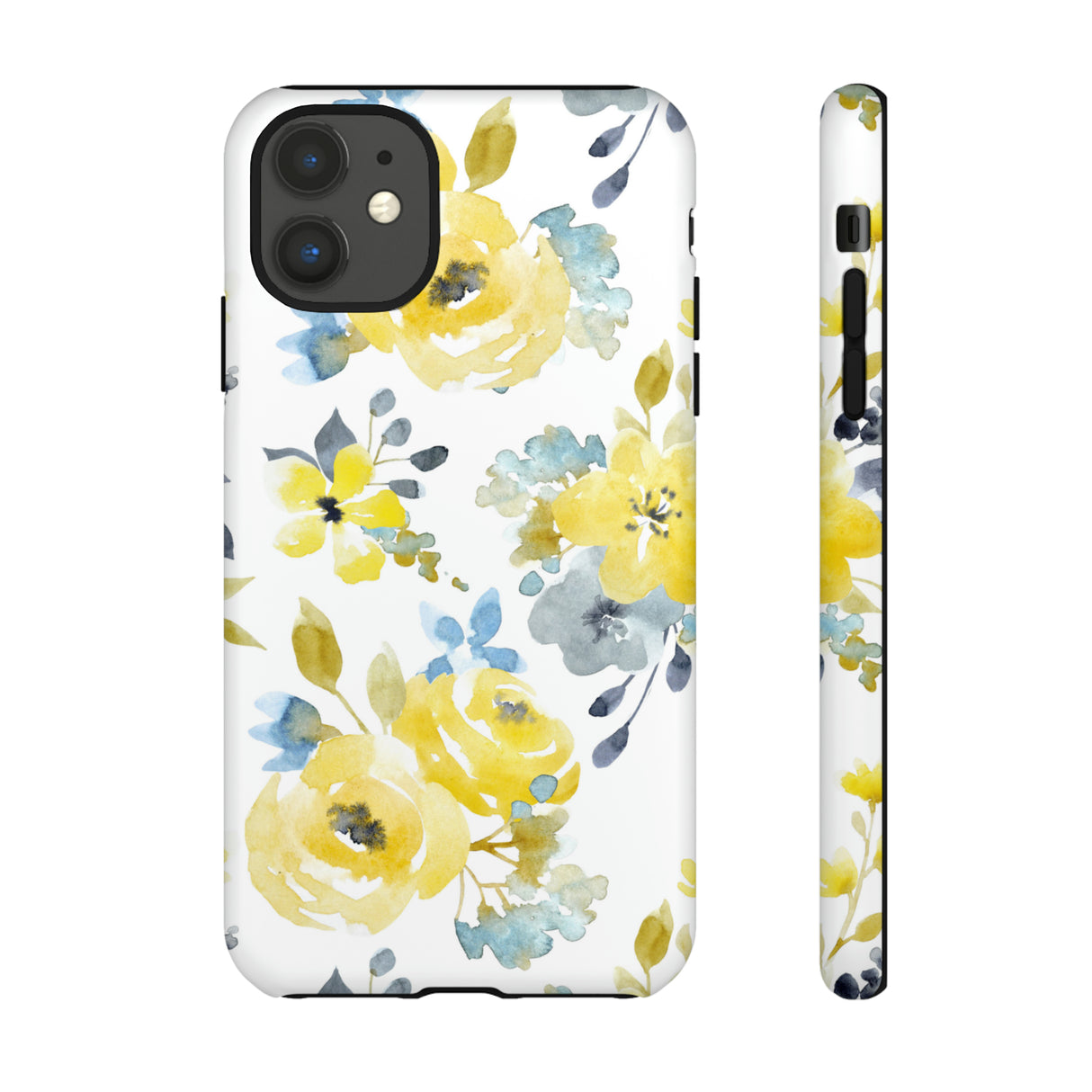 Yellow Floral - Protective Phone Case