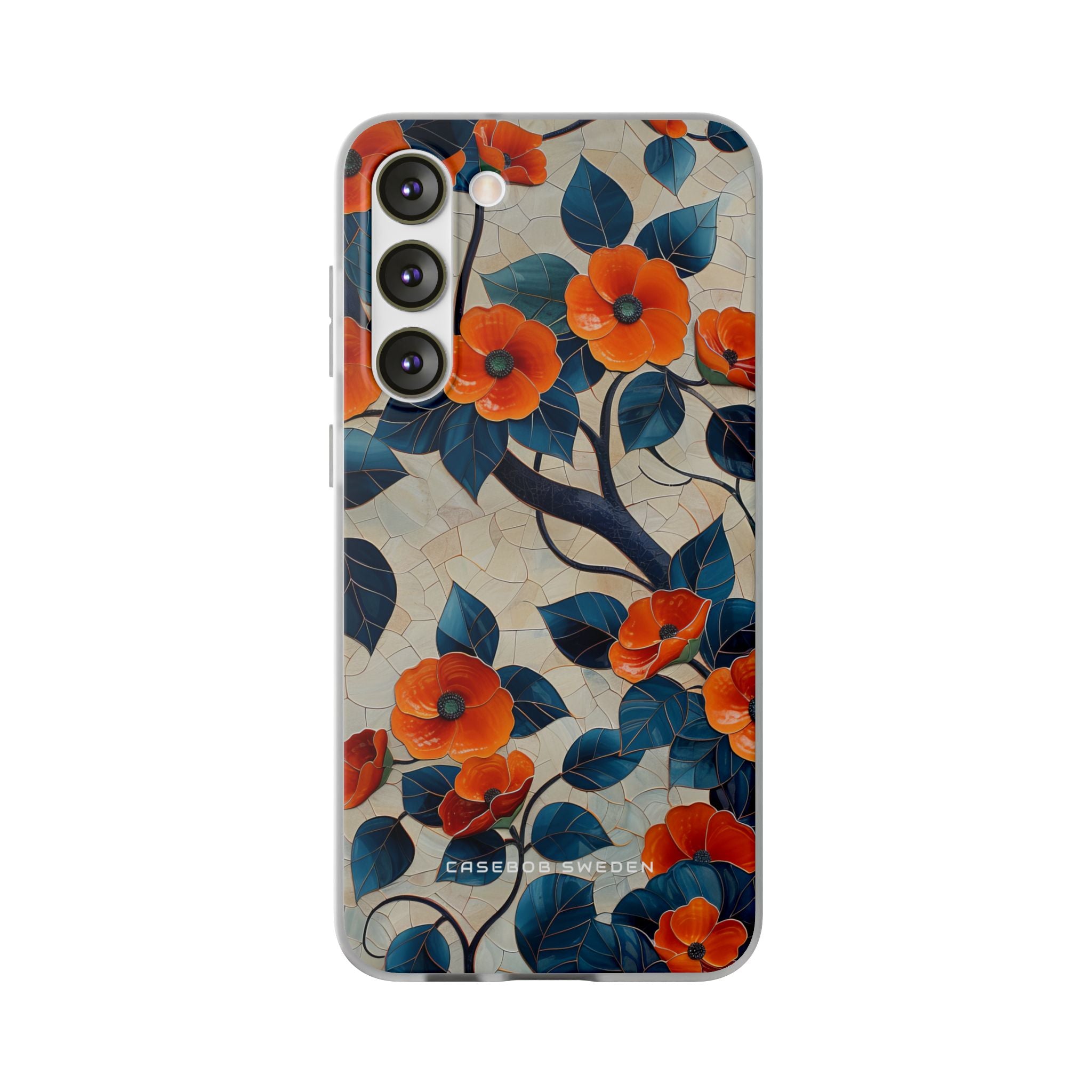 Orange Blossoms Mosaic Harmony Samsung S23 - Flexi Phone Case