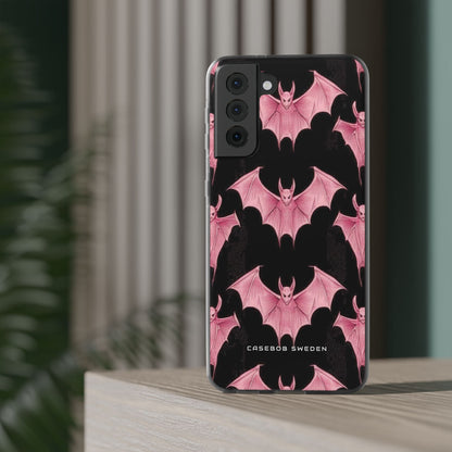 Gothic Pink Bats Aflame Samsung S21 - Flexi Phone Case