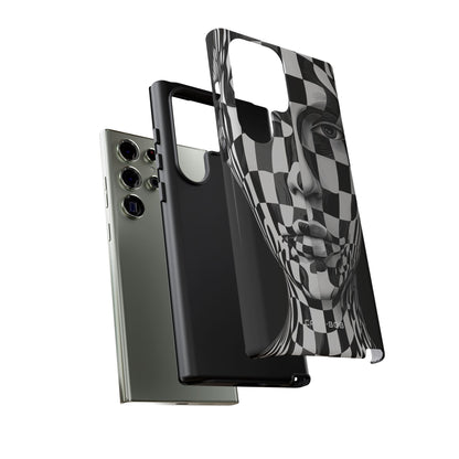 Checkered Face Samsung S23 Ultra Case - Tough