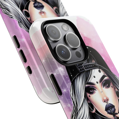 Silver Sip Nebula iPhone 15 Pro Case - Tough+