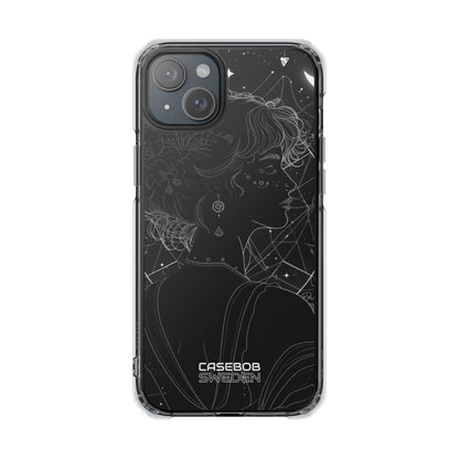 Celestial Bloom Silhouette iPhone 15 - Impact Clear+