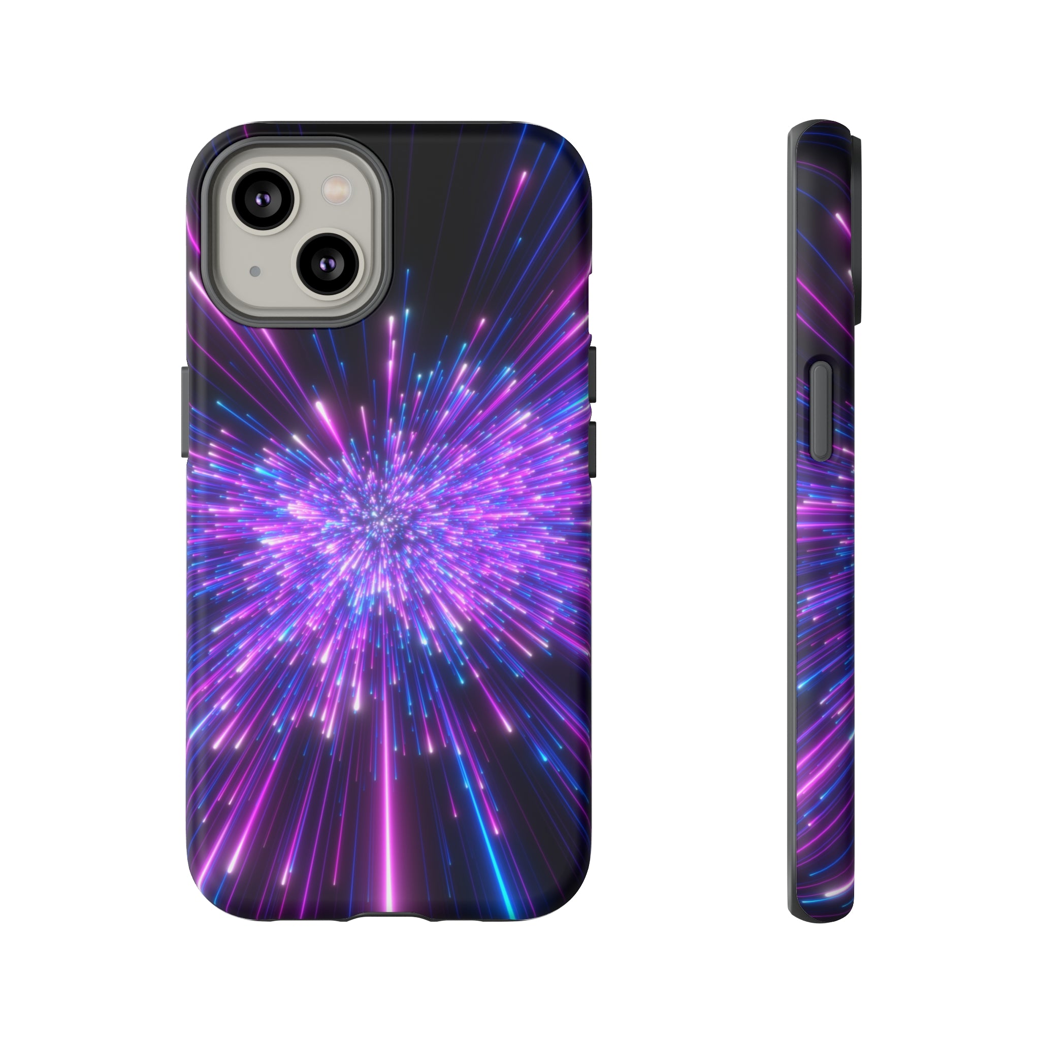 Speed of light in Galaxy iPhone Case (Protective) iPhone 14 Matte Phone Case