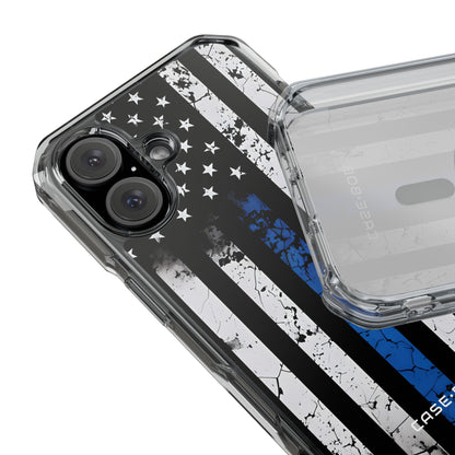 Blue Stripe Flag iPhone 16 Case - Impact