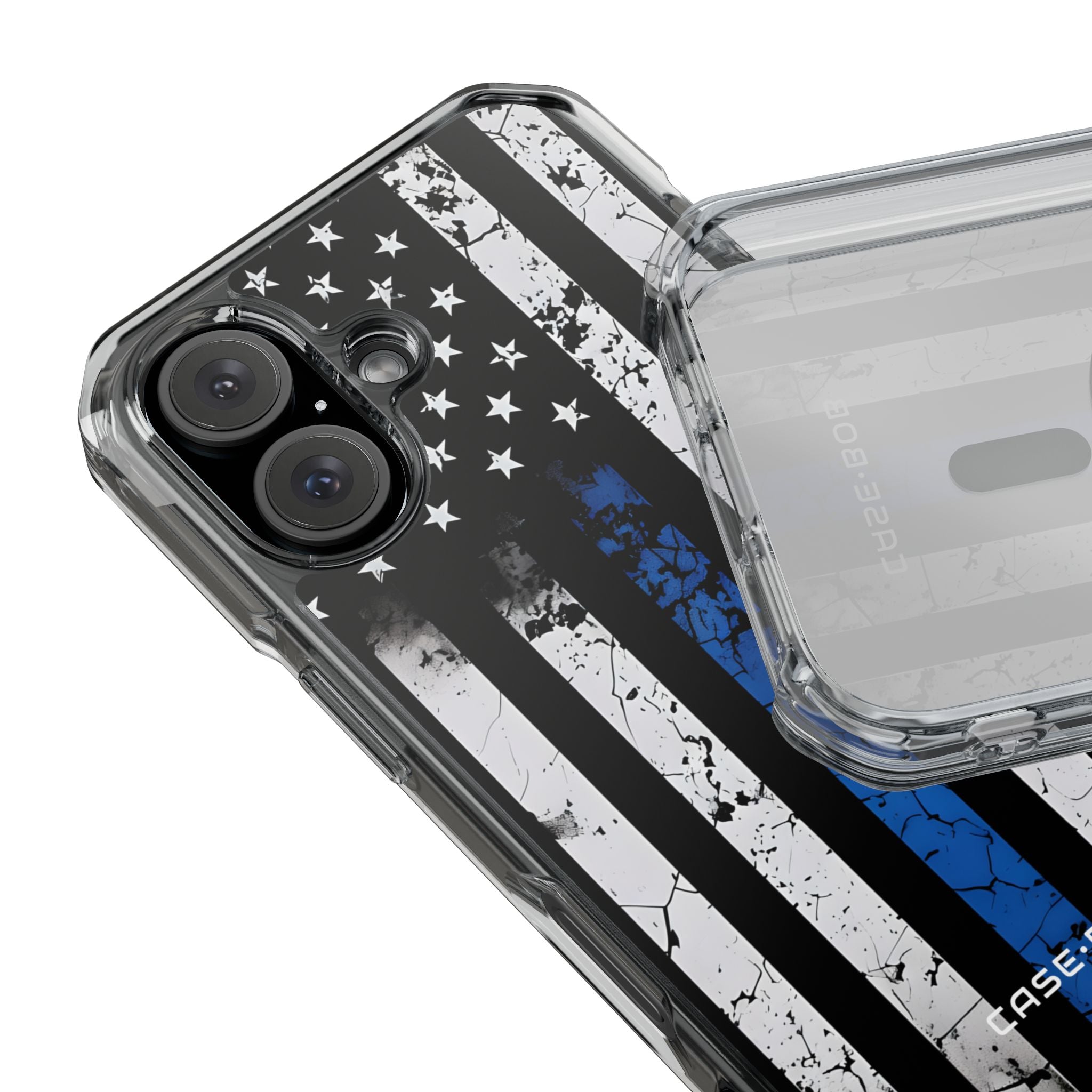 Blue Stripe Flag iPhone 15 Case - Impact