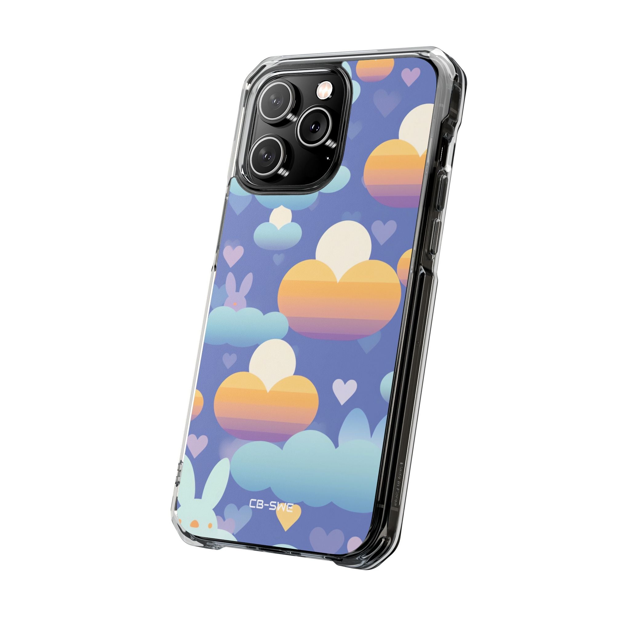 Bunnies Dance Among Clouds iPhone Case - Impact