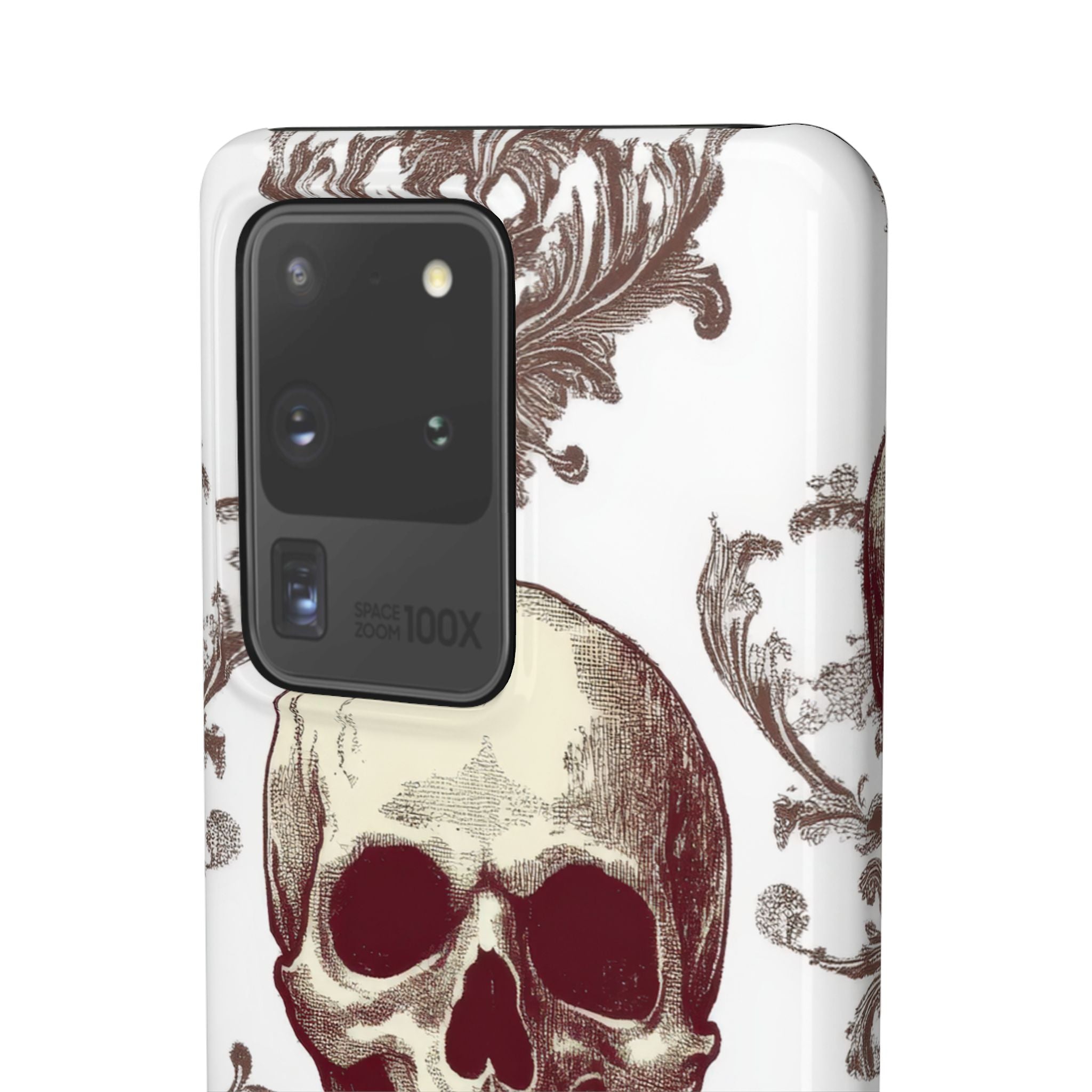 Gothic Skulls and Ornate Foliage Samsung S20 - Slim Phone Case