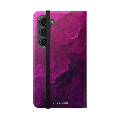 Purple Swirl - Samsung S23 Case - Wallet