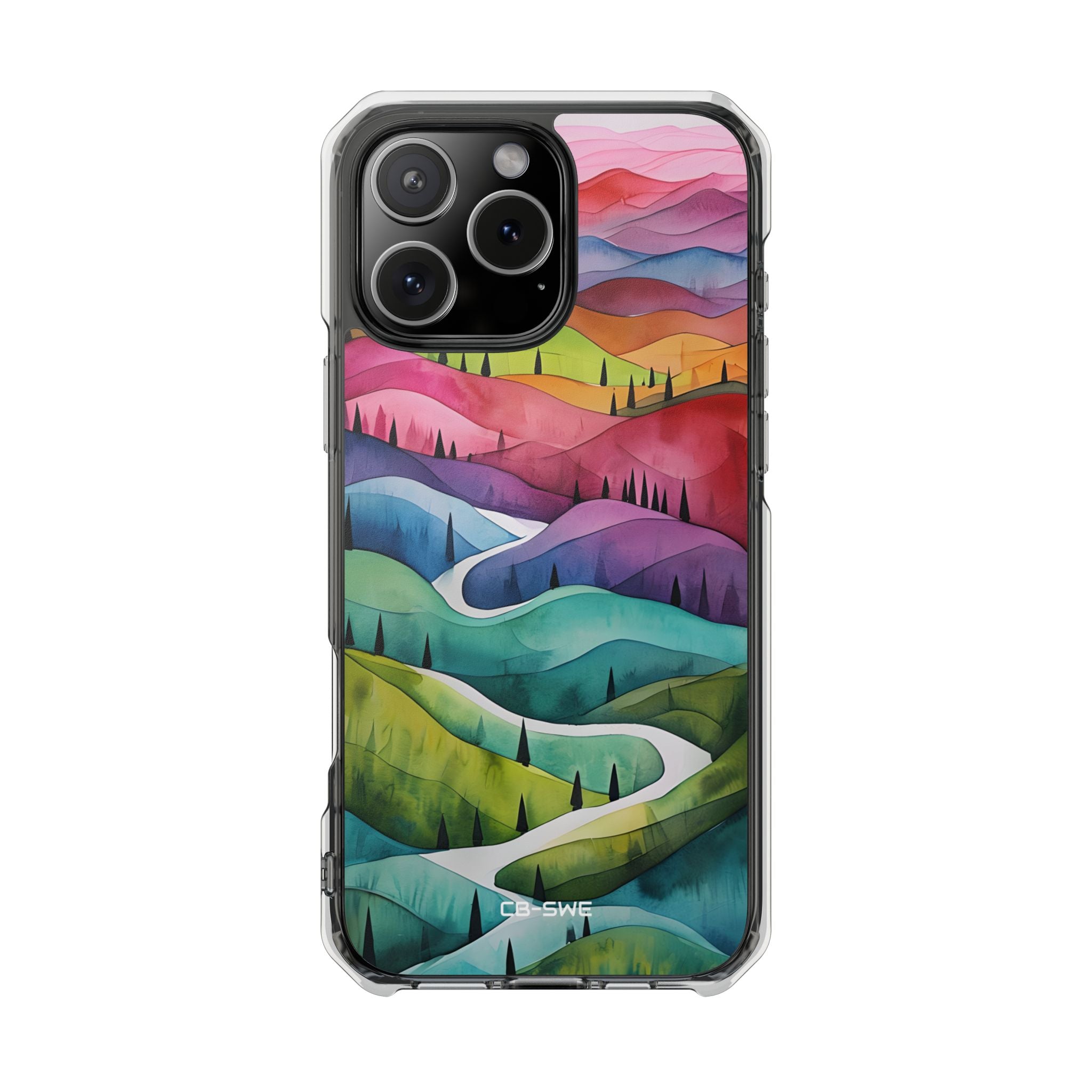 Whimsical Colorful Valleys iPhone Case - Impact