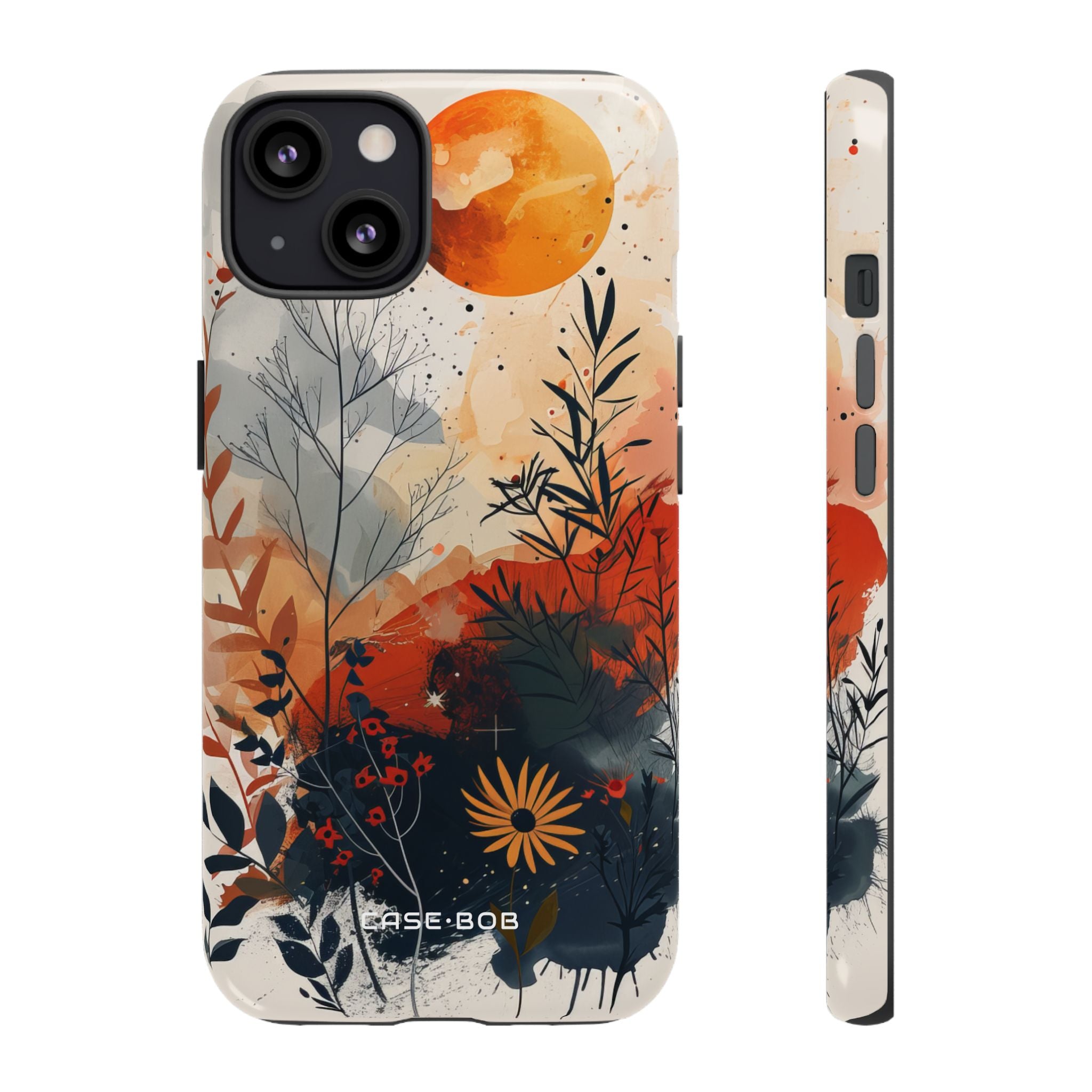 Orange Solstice iPhone 13 Case - Tough