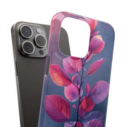 Pink Blue Nature - Slim iPhone 15 Phone Case