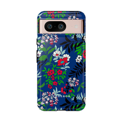 Blue Art Flowerfield - Protective Phone Case