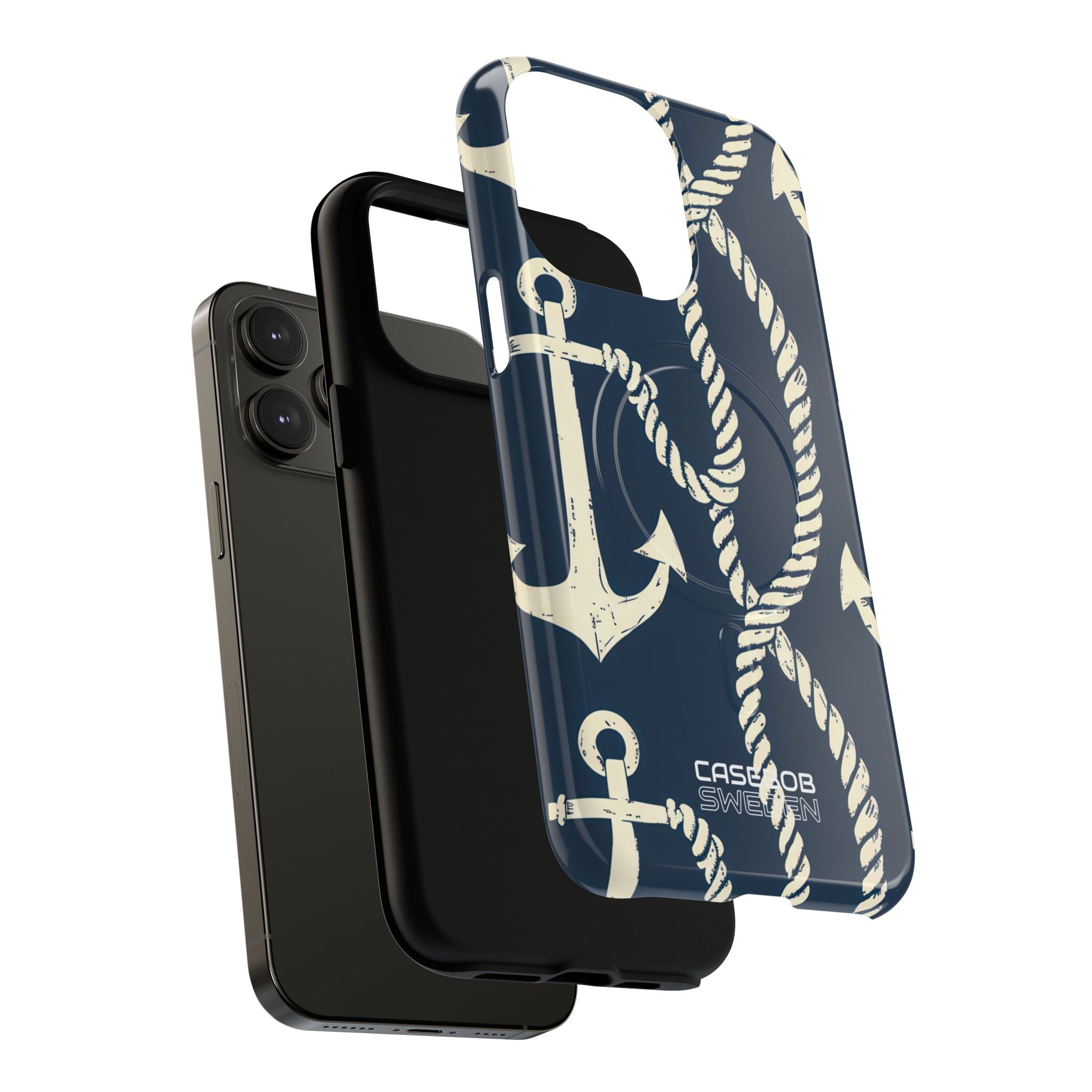 Nautical Anchors Rope iPhone 14 - Tough+