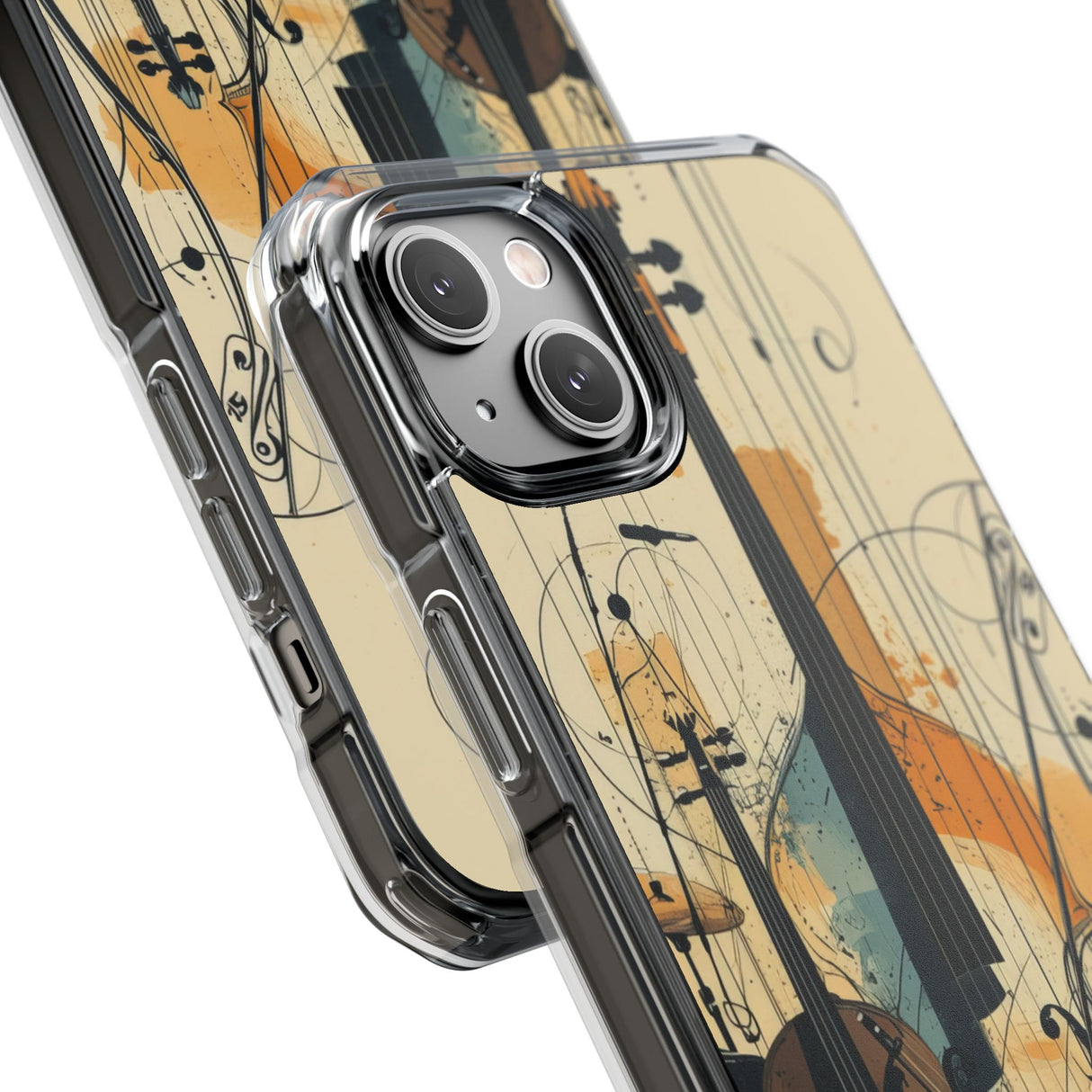 Strings in Motion - Phone Case for iPhone (Clear Impact - Magnetic)