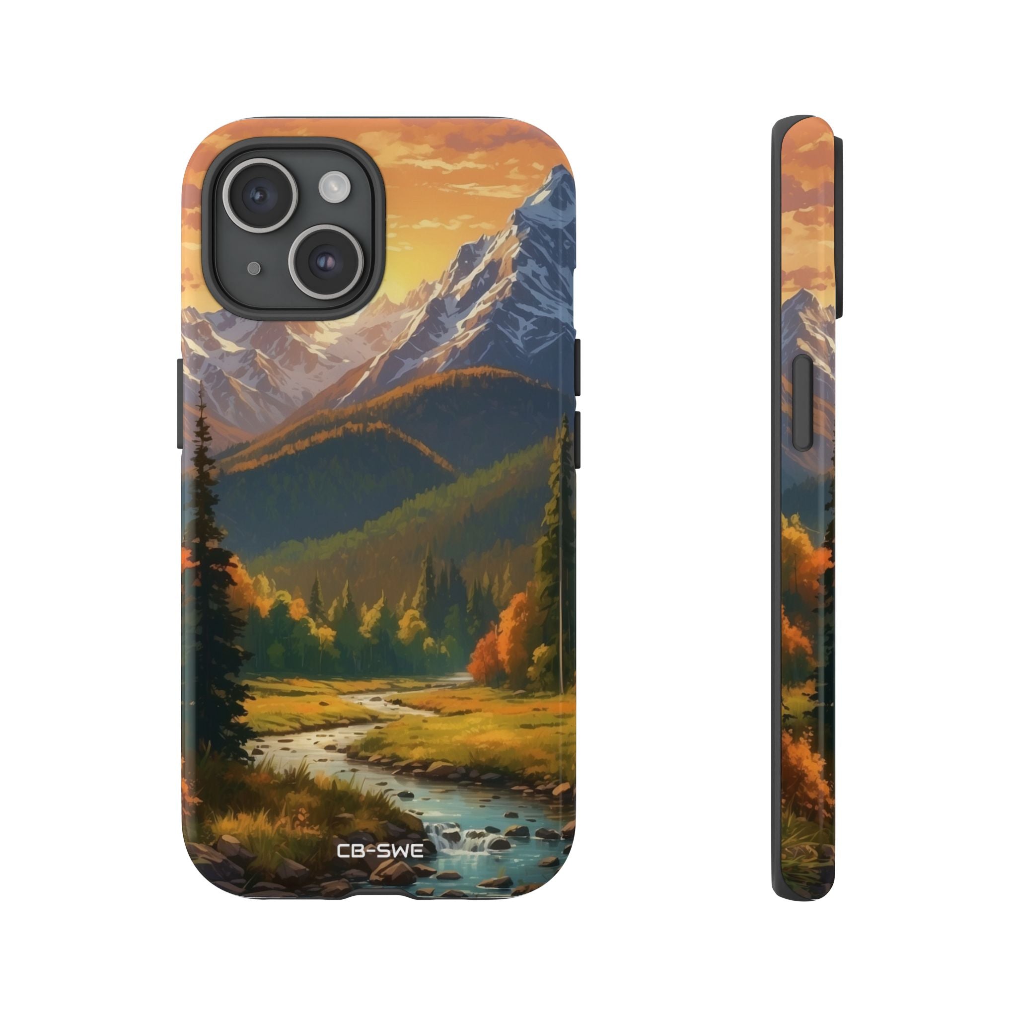 Mountain Reflections Glimmer - iPhone Case