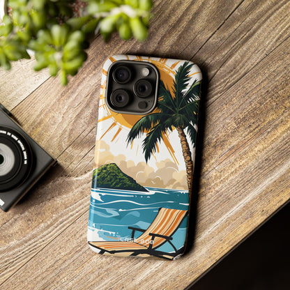 Sunny Palm Breeze iPhone 15 Pro Max Case - Tough