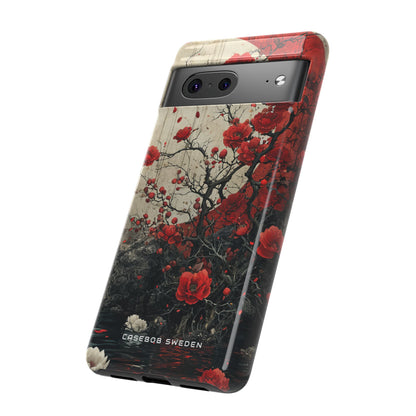 Zen Blossoms in Moonlight Google Pixel 7 - Tough Phone Case