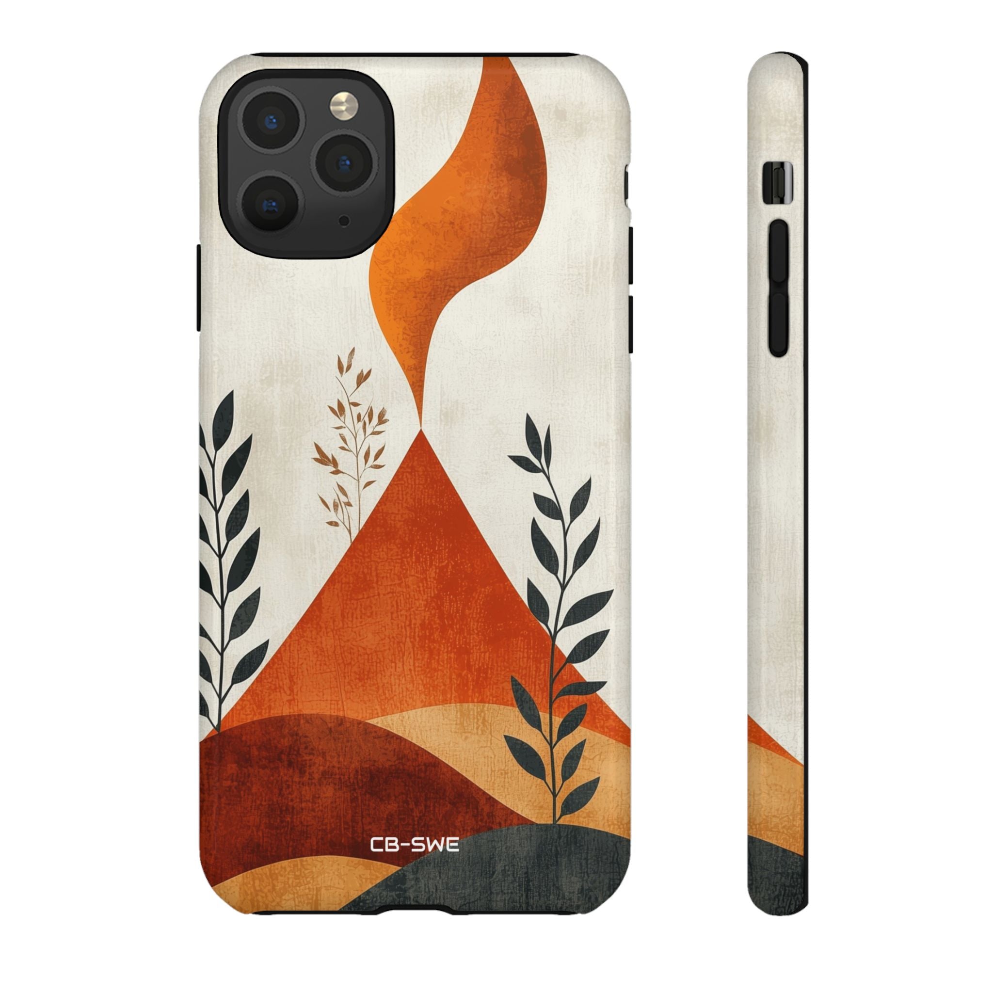 Flames Touch Mountains - iPhone Case