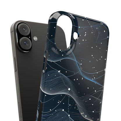 Gradient Neural Waves iPhone 16 - Slim Phone Case