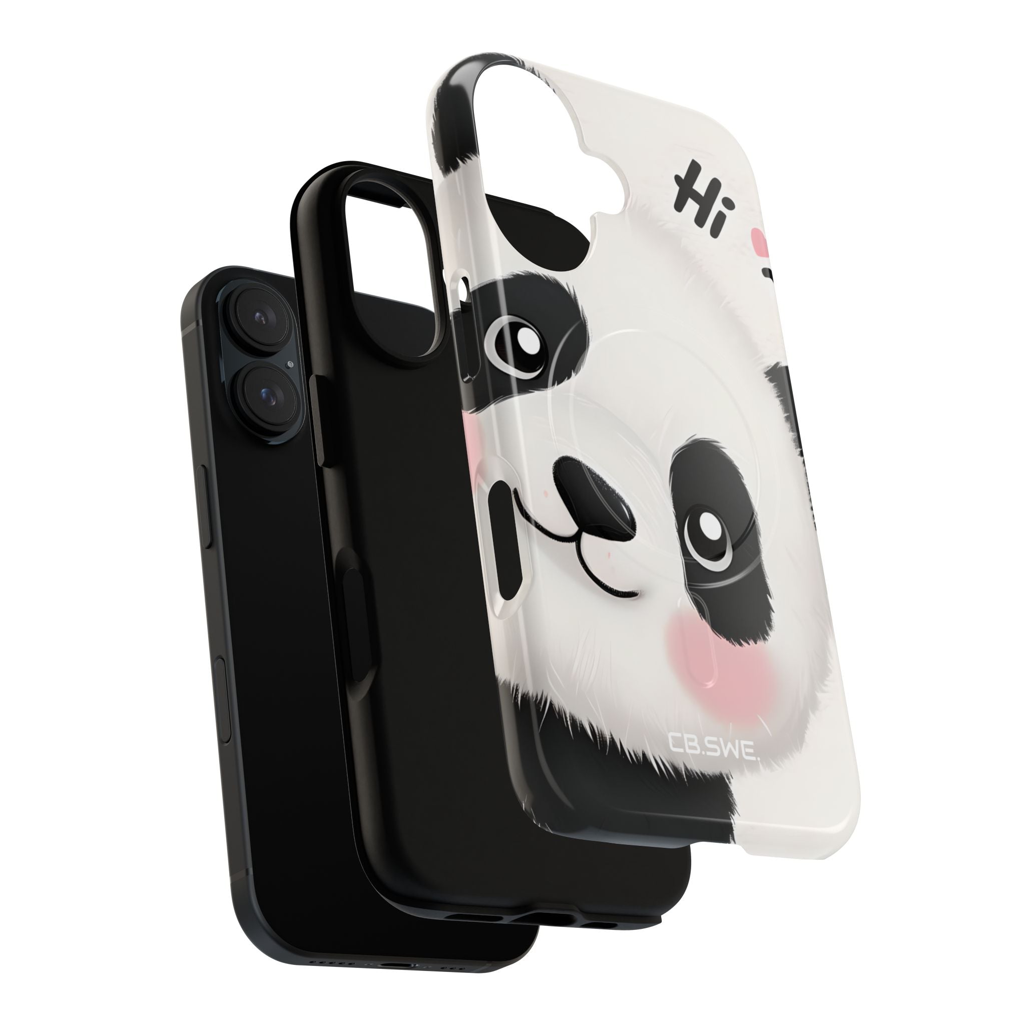 Adorable Panda Playful Hi Text Phone iPhone 16 - Tough+