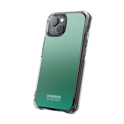 Teal Horizon Layers iPhone 15 - Impact Clear+
