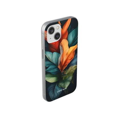 Tropical Leafburst iPhone 14 Case - Soft