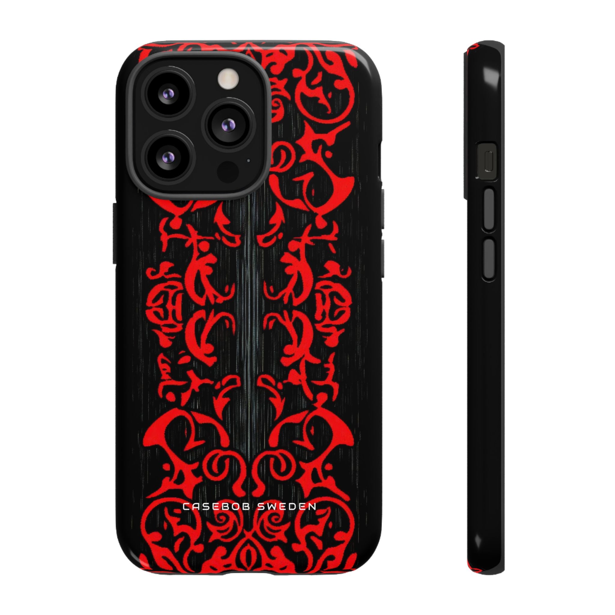 Gothic Crimson Symmetry iPhone 13 - Tough Phone Case