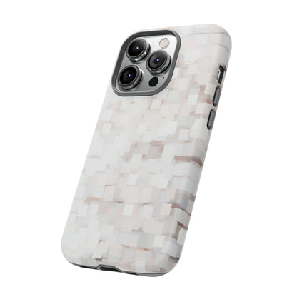 White Abstract Background - Protective Phone Case