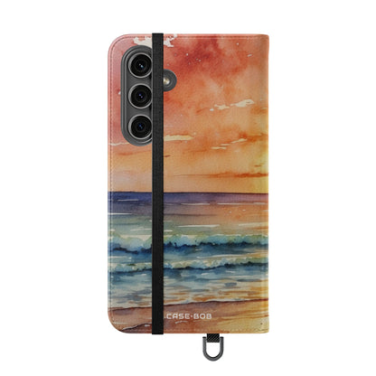 Golden Palm Sunset - Samsung S24 Plus Case - Wallet