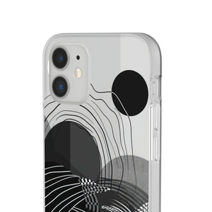 Monochrome Dynamics | Flexible Phone Case for iPhone