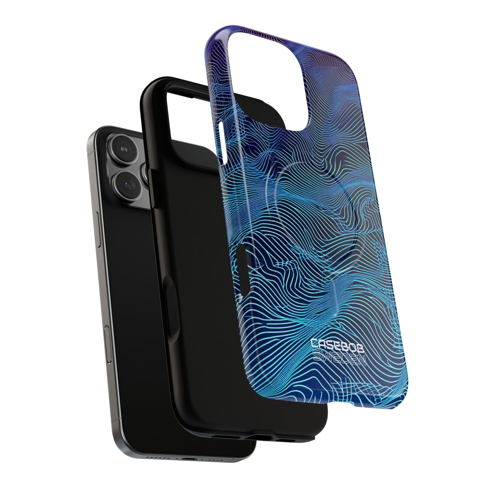Neon Waves Flow iPhone 16 - Tough+